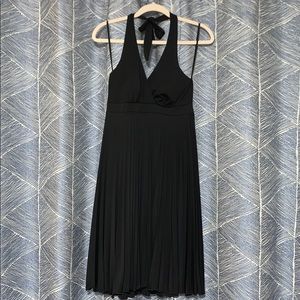 La Jolie Black Tie Neck Dress
